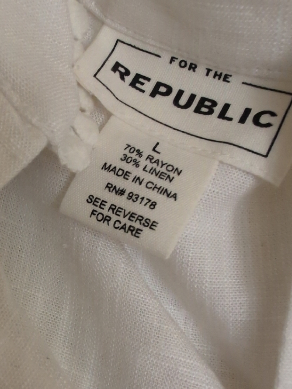 For The Republic White Sleeveless Draped Tunic Top - Picture 2 of 4